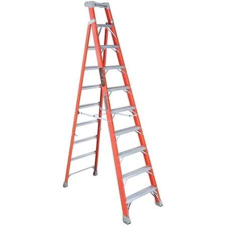 LOUISVILLE LADDER Ladder Ia Fbrgls Crs-Step 10ft FXS1510